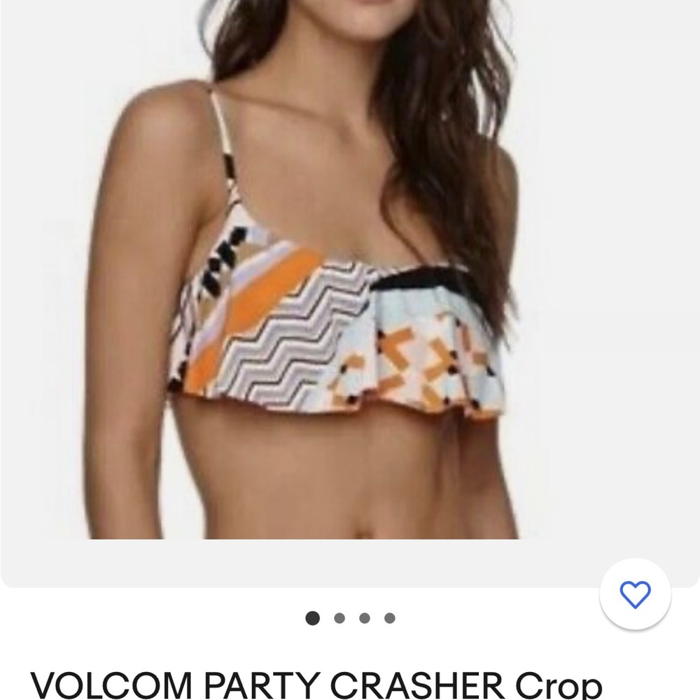 NWT Volcom Party Crasher Bikini Top